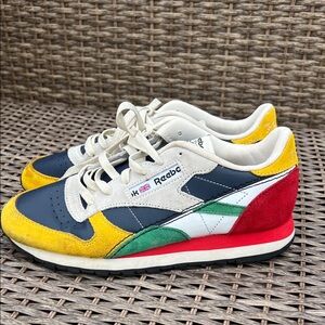Reebok Men's Primary Colorful Red Yellow‎ Green Blue White Retro Sneakers